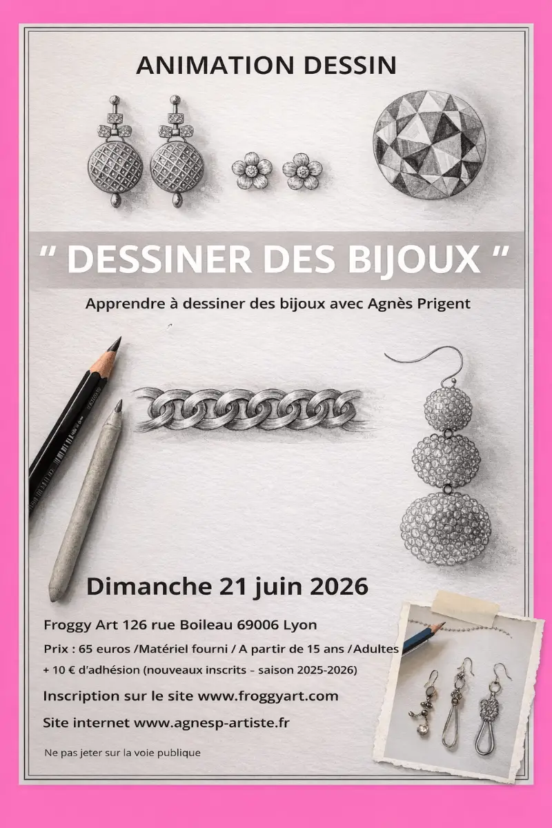 Pastel – Dessiner des bijoux