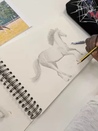 Travail d'élève – cours Dessin Froggy Art Lyon