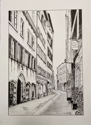 Travail d'élève – cours Dessin Froggy Art Lyon