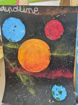 Travail d'élève – cours Dessin / Peinture / Modelage Froggy Art Lyon