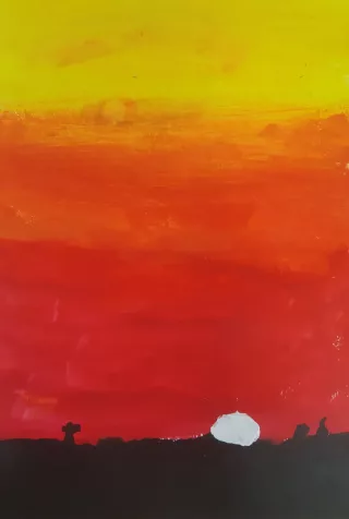 Travail d'élève – cours Dessin / Peinture / Modelage Froggy Art Lyon