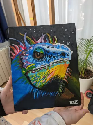 Travail d'élève – cours Dessin / Peinture / Modelage Froggy Art Lyon