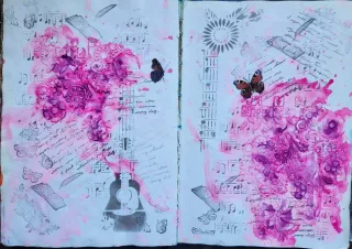 Travail d'élève – cours Art Journal Froggy Art Lyon
