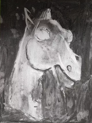 Travail d'élève – cours Dessin / Peinture / Modelage Froggy Art Lyon
