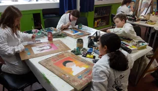 Travail d'élève – cours Dessin / Peinture / Modelage Froggy Art Lyon