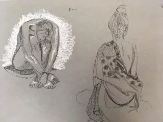 Travail d'élève – cours Dessin de personnages Froggy Art Lyon