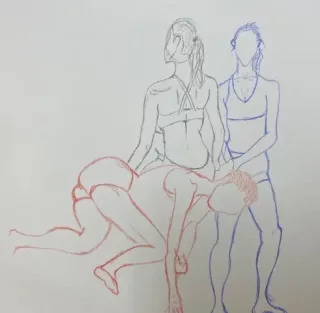 Travail d'élève – cours Dessin de personnages Froggy Art Lyon