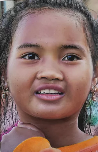 Travail d'élève – cours Pastels Froggy Art Lyon
