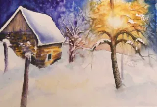 Travail d'élève – cours Aquarelle Froggy Art Lyon