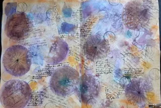 Travail d'élève – cours Art Journal Froggy Art Lyon