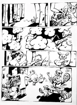 Travail d'élève – cours Bande dessinée Froggy Art Lyon