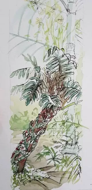 Travail d'élève – cours Croquis / Carnet de voyage Froggy Art Lyon