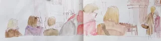 Travail d'élève – cours Croquis / Carnet de voyage Froggy Art Lyon