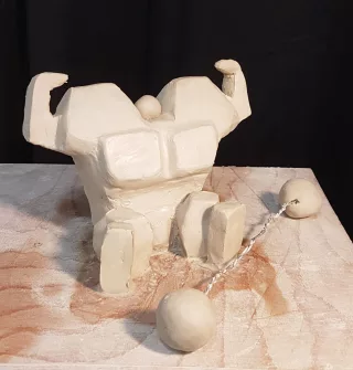Travail d'élève – cours Modelage Froggy Art Lyon