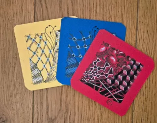 Travail d'élève – cours Zentangle Froggy Art Lyon