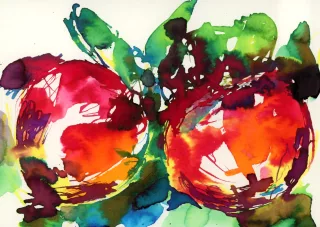 Travail d'élève – cours Aquarelle et Encres Froggy Art Lyon