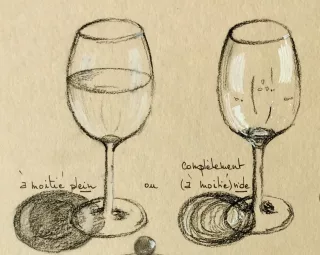 Travail d'élève – cours Le temps d'une pause (croquis) Froggy Art Lyon