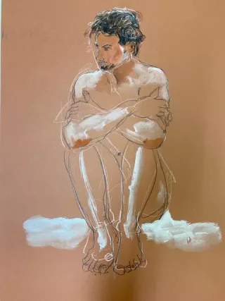 Travail d'élève – cours Modèle Vivant Froggy Art Lyon