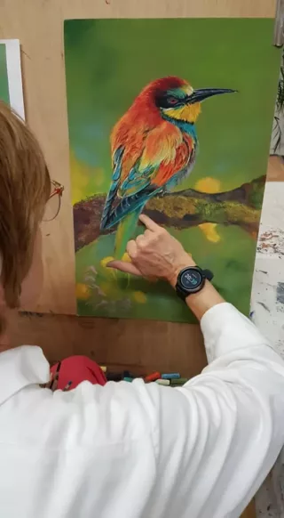 Travail d'élève – cours Peinture Froggy Art Lyon