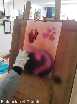 Travail d'élève – cours Street Art Froggy Art Lyon