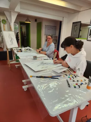Travail d'élève – cours Trompe l'œil / Peinture Décorative Froggy Art Lyon